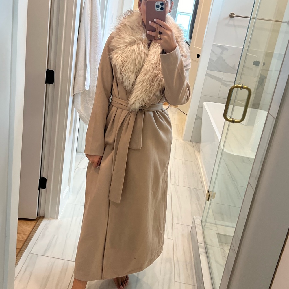 Fur collar jacket